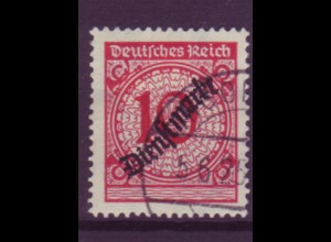 Deutsches Reich Dienst D 101 Einzelmarke 10 Pf gestempelt 5.6.25 /4