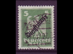 Deutsches Reich Dienst D 106 Einzelmarke 5 Pf gestempelt 21.12.27 /5
