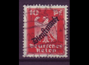 Deutsches Reich Dienst D 107 Einzelmarke 10 Pf gestempelt /5