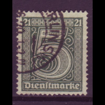 Deutsches Reich Dienst D 16 Einzelmarke 5 Pf gestempelt /1