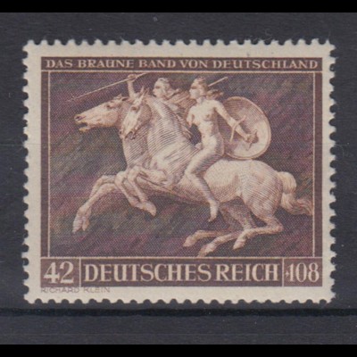 Deutsches Reich 780 Das Braune Band von Deutschland München 42+108 Pf postfrisch
