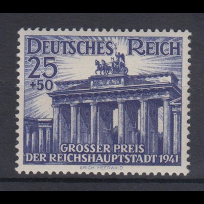 Deutsches Reich 803 Grosser Preis der Reichshauptstadt 1941 25+ 50 Pf postfrisch