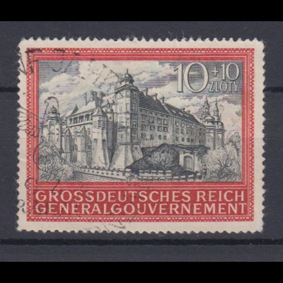 Generalgouvernement 125 5 Jahre Generalgouvernement 10+ 10 Zloty gestempelt