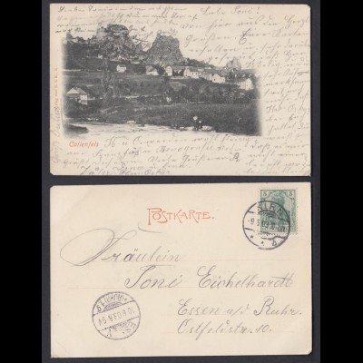 Ansichtskarte Kallenfels Stadtteil von Kirn Landkreis Bad Kreuznach 1903