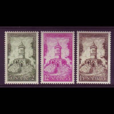 Saarland 373-375 Freimarken postfrisch 