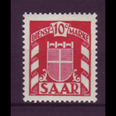 Saarland D 33 Dienstmarke 10 C postfrisch 