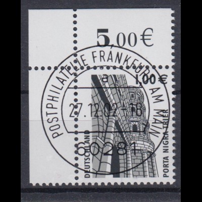 Bund 2301 Eckrand links oben SWK 100 Cent mit Ersttagsstempel Frankfurt