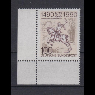 Bund 1445 Eckrand links unten 500 Jahre Postverbindung in Europa postfrisch