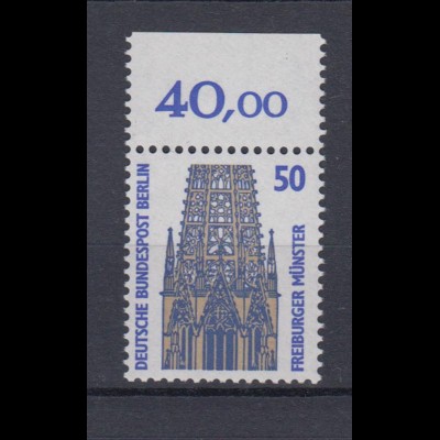Berlin 794 A mit Oberrand SWK 50 Pf postfrisch 