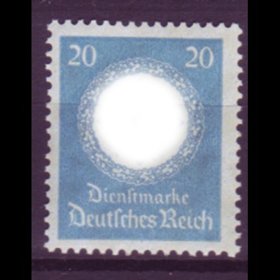 Deutsches Reich Dienst D 140 WZ Einzelmarke 20 Pf postfrisch