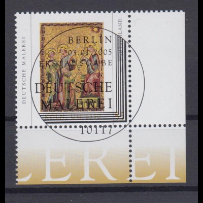 Bund 2437 Eckrand rechts unten Deutsche Malerei 55 Cent ESST Berlin