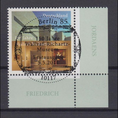 Bund 2866 Eckrand rechts unten Wallraf-Richartz-Museum 85 C ESST Berlin