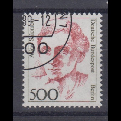 Berlin 830 Einzelmarke Frauen Alice Salomon 500 Pf gestempelt