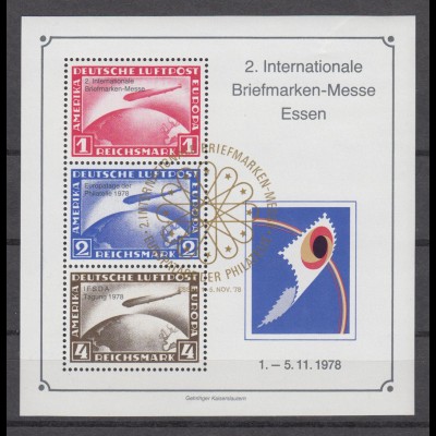 Vignette 2. Internationale Briefmarkenmesse Essen 1978 gestempelt