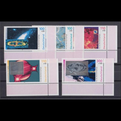 Bund 2077-2081 Eckrand rechts unten Wohlfahrt Kosmos 1999 postfrisch