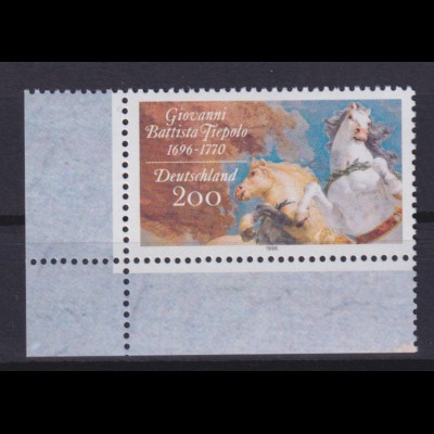 Bund 1847 Eckrand links unten Giovanni Battista Tiepolo 200 Pf postfrisch