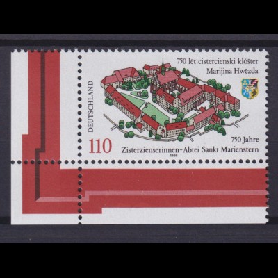 Bund 1982 Eckrand links unten Abtei Sankt Marienstern 110 Pf postfrisch 