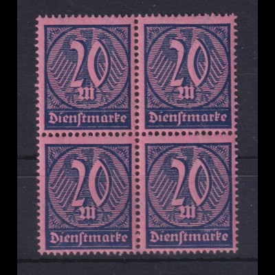 Deutsches Reich Dienst D 72 Einzelmarke 20 M postfisch