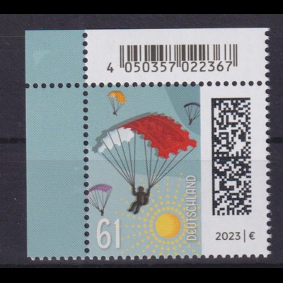 Bund 3744 EAN-Code Eckrand links oben Briefmarkengleiter 61 C postfrisch
