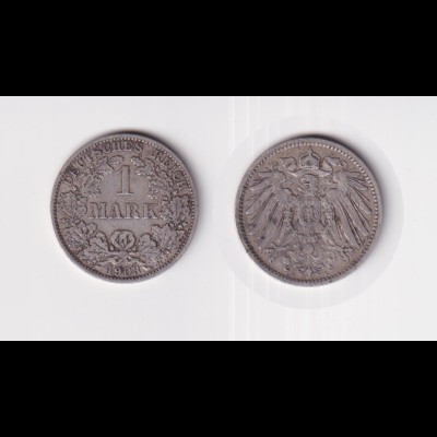 Silbermünze Kaiserreich 1 Mark 1903 A Jäger Nr. 17 /51
