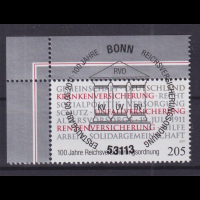 Bund 2868 Eckrand links oben Reichsversicherungsordnung 205 C ESST Bonn
