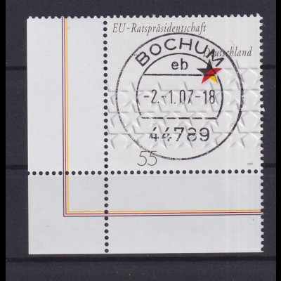 Bund 2583 Eckrand links unten Vorsitz Europäische Union 55 C ESST Bochum