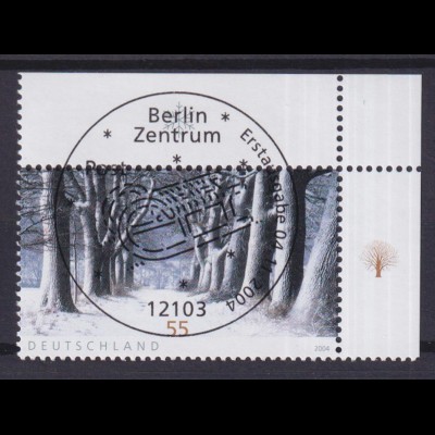 Bund 2431 Eckrand rechts oben Post Winterstimmung 55 C ESST Berlin