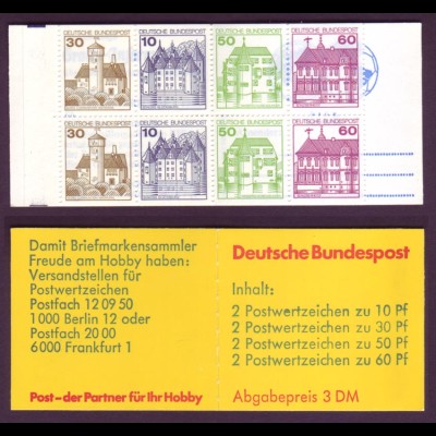 Bund Markenheftchen 23d Burgen + Schlösser 1982 postfrisch 