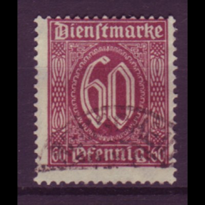 Deutsches Reich Dienst D 66 Einzelmarke 60 Pf gestempelt /1