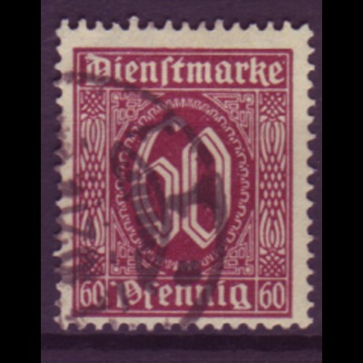 Deutsches Reich Dienst D 66 Einzelmarke 60 Pf gestempelt /5