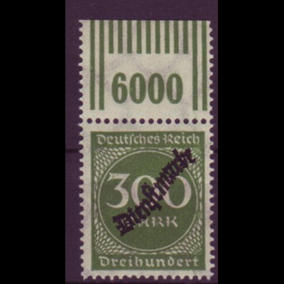 Deutsches Reich Dienst D 79 mit Oberrand 300 M postfrisch