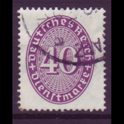 Deutsches Reich Dienst D 121 Einzelmarke 40 Pf gestempelt /4
