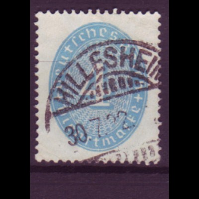 Deutsches Reich Dienst D 127x Einzelmarke 4 Pf gestempelt Hillesheim /3