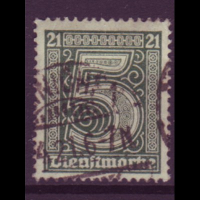Deutsches Reich Dienst D 16 Einzelmarke 5 Pf gestempelt /2