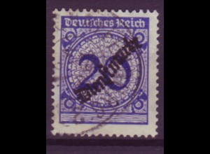 Deutsches Reich Dienst D 102 Einzelmarke 20 Pf gestempelt /4