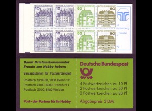 Bund Markenheftchen 24a Burgen + Schlösser 1982 postfrisch