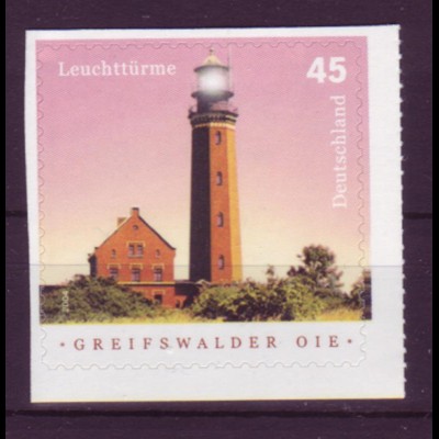 Bund 2478 SELBSTKLEBEND aus MH 58 Leuchtturm Greifswalder Oie 45 Cent postfrisch