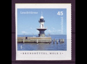Bund 2479 SELBSTKLEBEND aus MH 58 Leuchtturm Brunsbüttel, Mole 1 45 C postfrisch