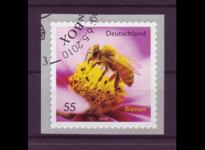 Bund 2799 SELBSTKLEBEND aus Rolle Honigbiene auf Blüte 55 Cent gestempelt