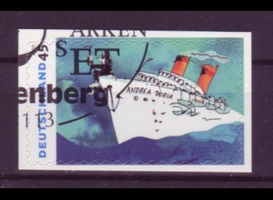 Bund 2807 SELBSTKLEBEND Folienblatt Udo Lindenberg: Andrea Doria 45 C gestempelt