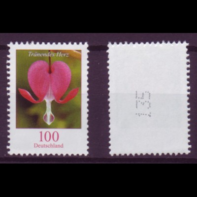 Bund 2547 RM mit ungerader Nummer Blumen Tränendes Herz 100 Cent postfrisch
