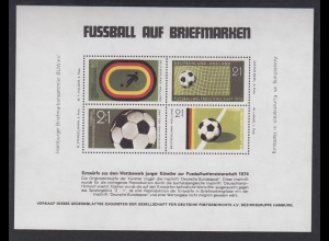 offizieller Farbsonderdruck Fußball WM 1974