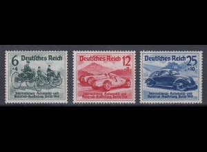 Deutsches Reich 686-688 Automobil und Motorrad Ausstellung Berlin postfrisch