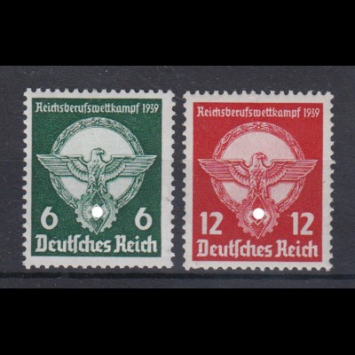 Deutsches Reich 689-690 Reichsberufswettkampf 6 + 12 Pf postfrisch