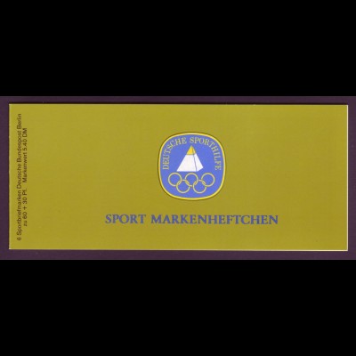Berlin Markenheftchen Sport 6x 645 60 Pf 1981 postfrisch 