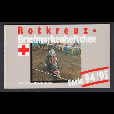 Bund Rotes Kreuz Wohlfahrt Markenheftchen 5x 1759 100+ 50 Pf 1994/95 postfrisch