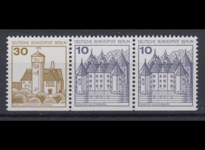 Berlin Zusammendruck W66 Burgen + Schlösser 30/10/10 Pf postfrisch