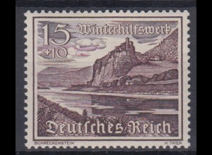 Deutsches Reich 736y Winterhilfswerk Bauwerke 15+ 10 Pf postfrisch