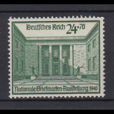 Deutsches Reich 743 Briefmarkenausstellung Berlin 24+ 76 Pf postfrisch 