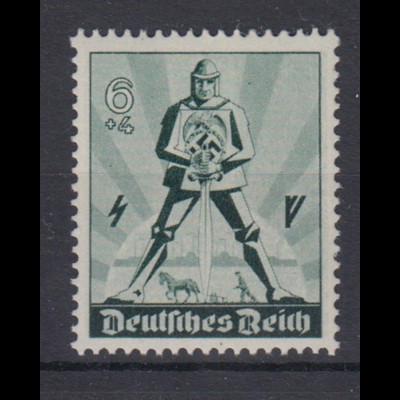 Deutsches Reich 745 Tag der Arbeit 1. Mai 6+ 4 Pf postfrisch